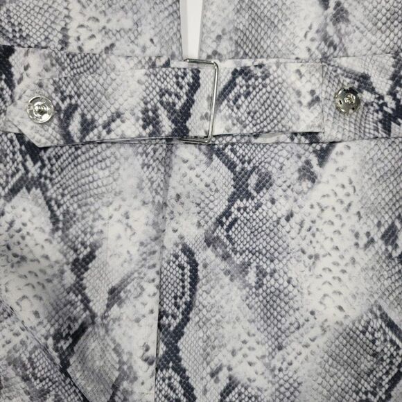 Tahari Snakeskin Print Cropped Wide Leg Pants Size 8 - Picture 7 of 10